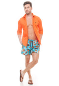 Shorts de Praia Masculino Peixes