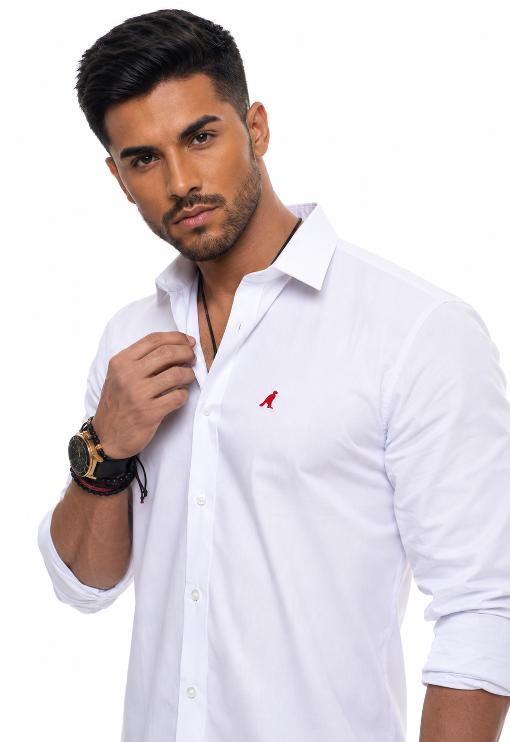 Camisa Social Slim Masculina Branco