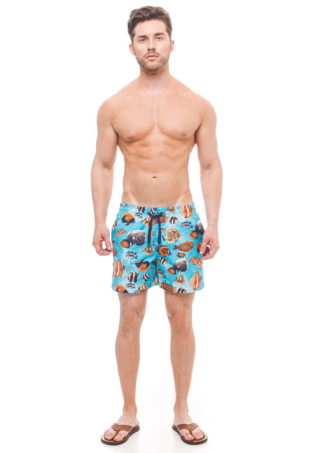 Shorts de Praia Masculino Peixes