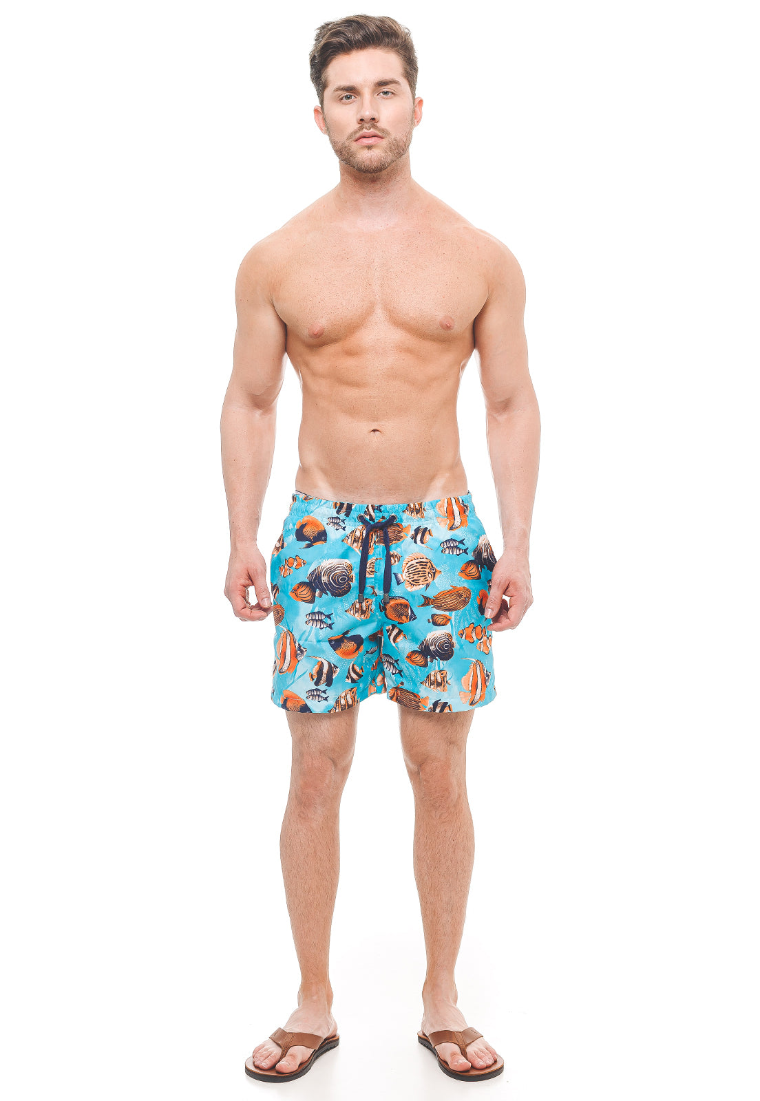 Shorts de Praia Masculino Peixes