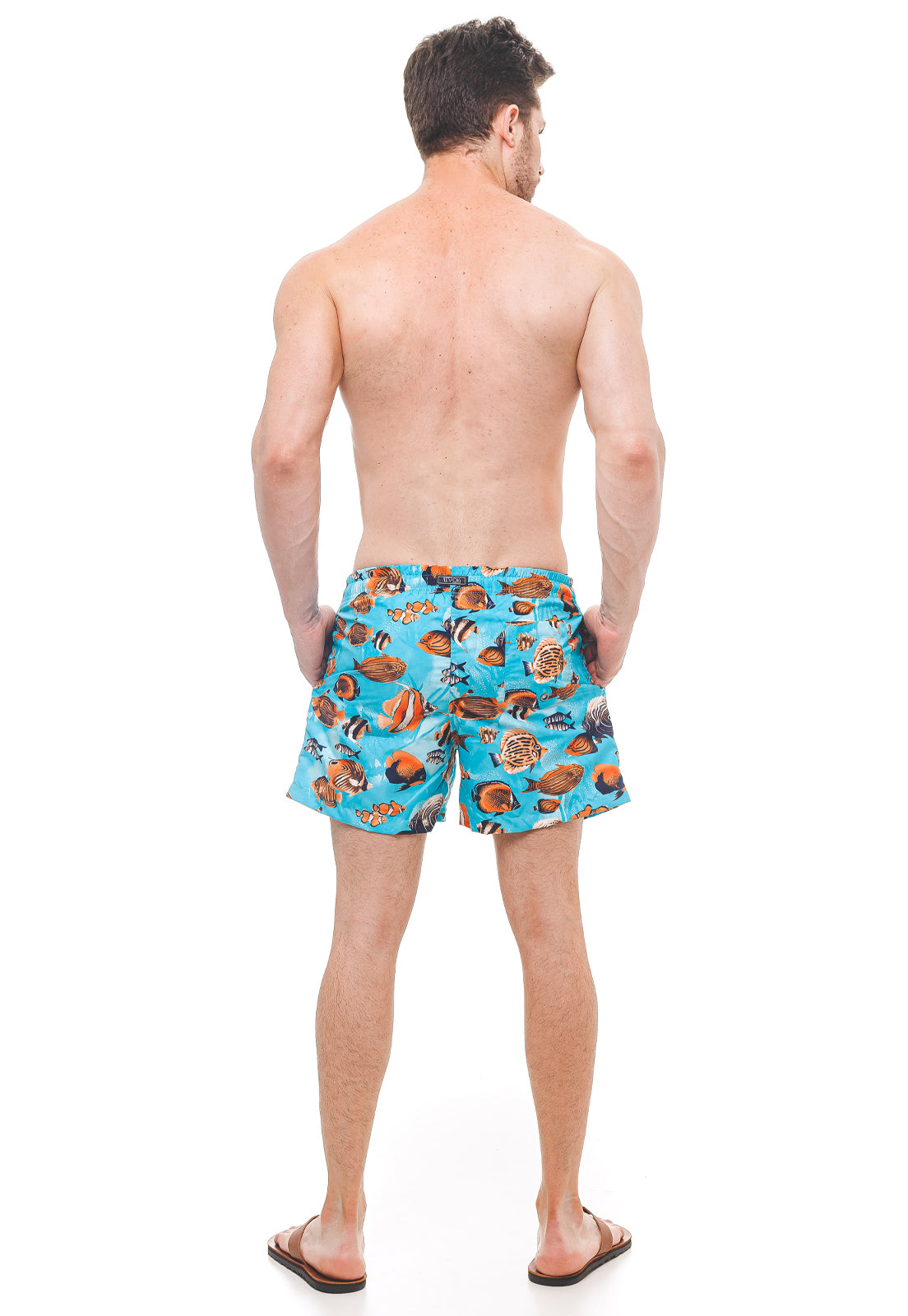 Shorts de Praia Masculino Peixes