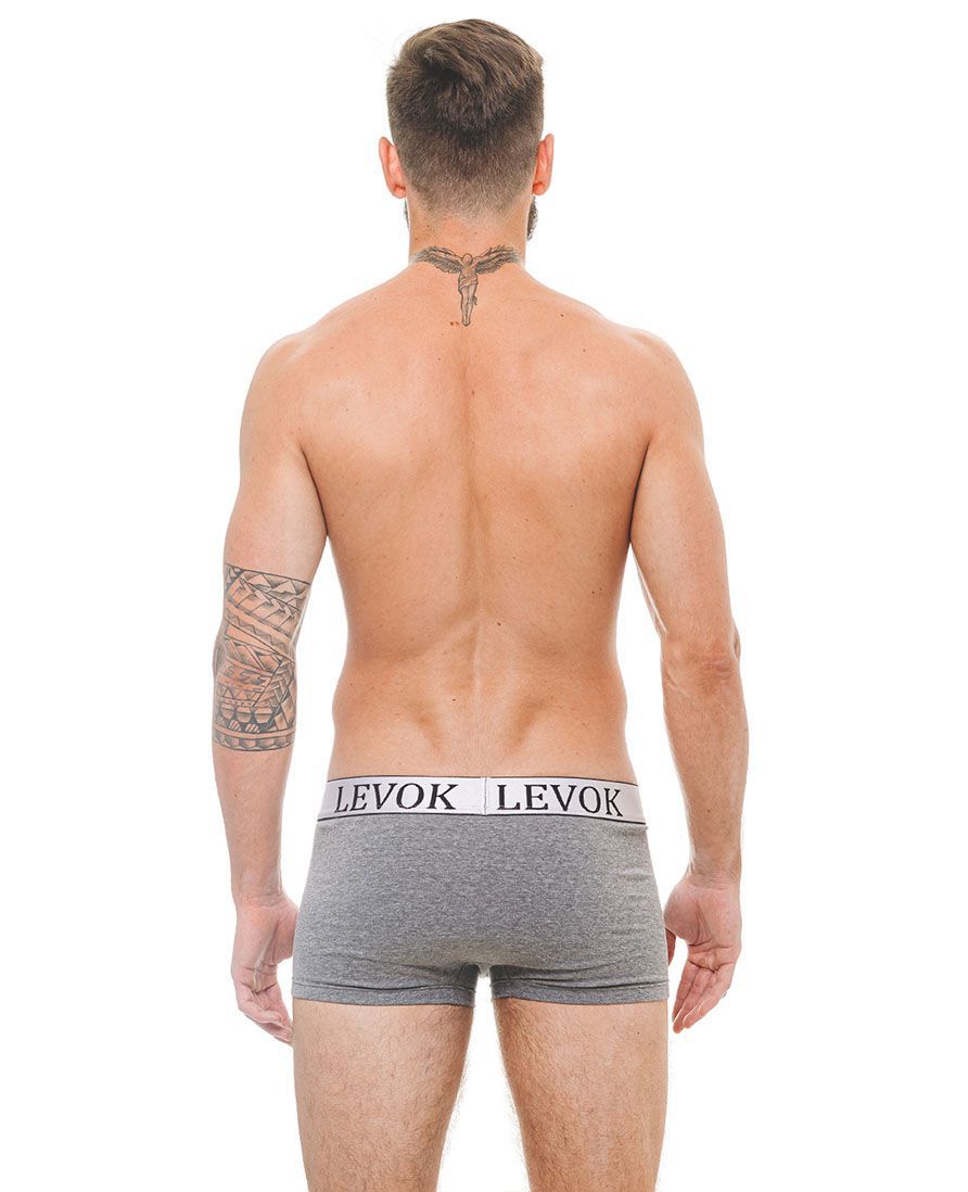 Cueca Boxer Masculina Cinza