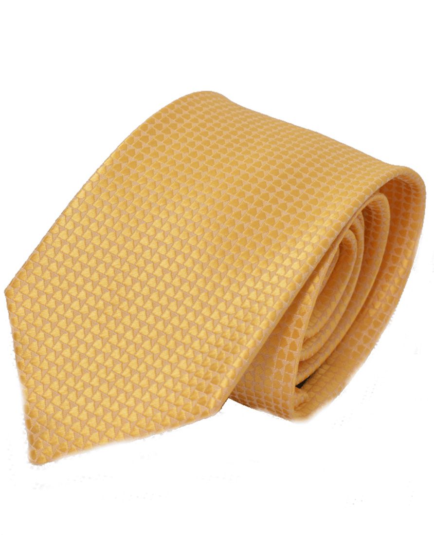 Gravata Social Slim Amarela