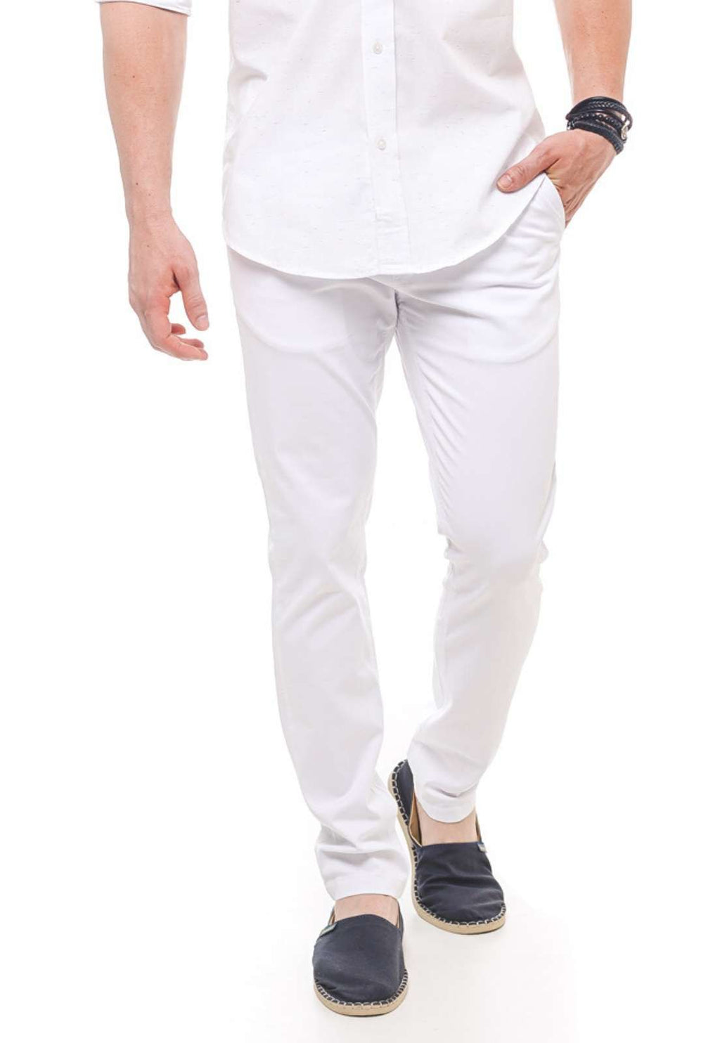 Calça Masculina Branca Slim