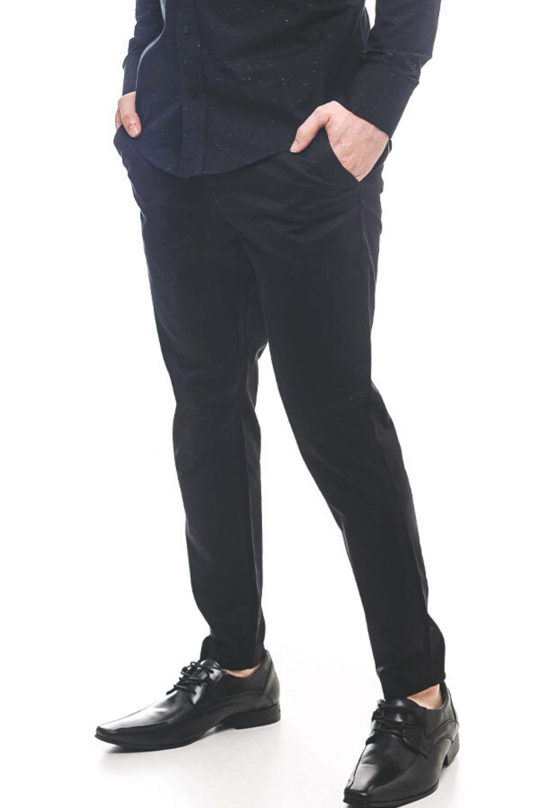 Calça Masculina Preta Slim
