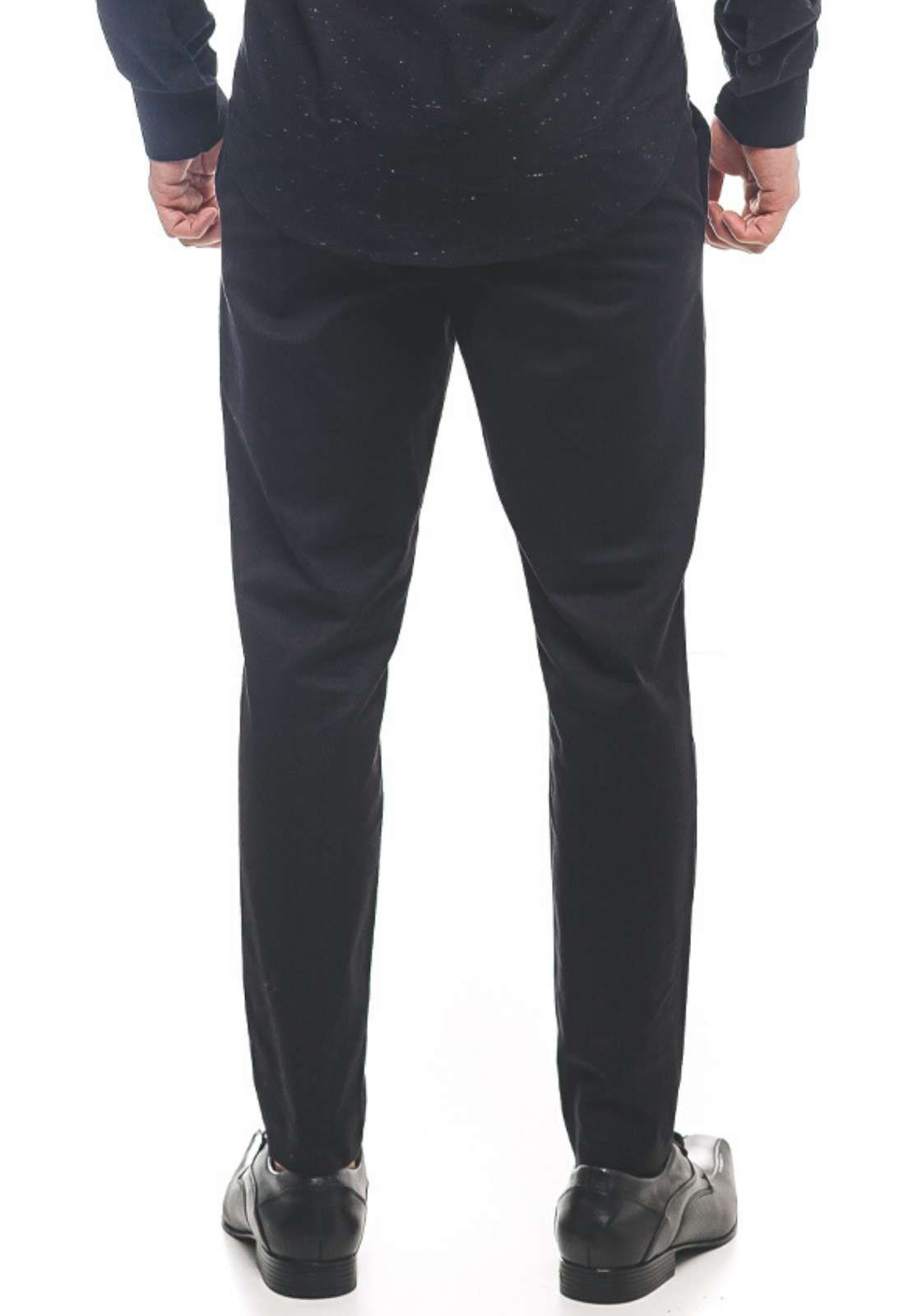 Calça Masculina Preta Slim