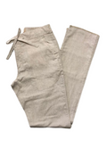 Calça Masculina Bege Linho Slim
