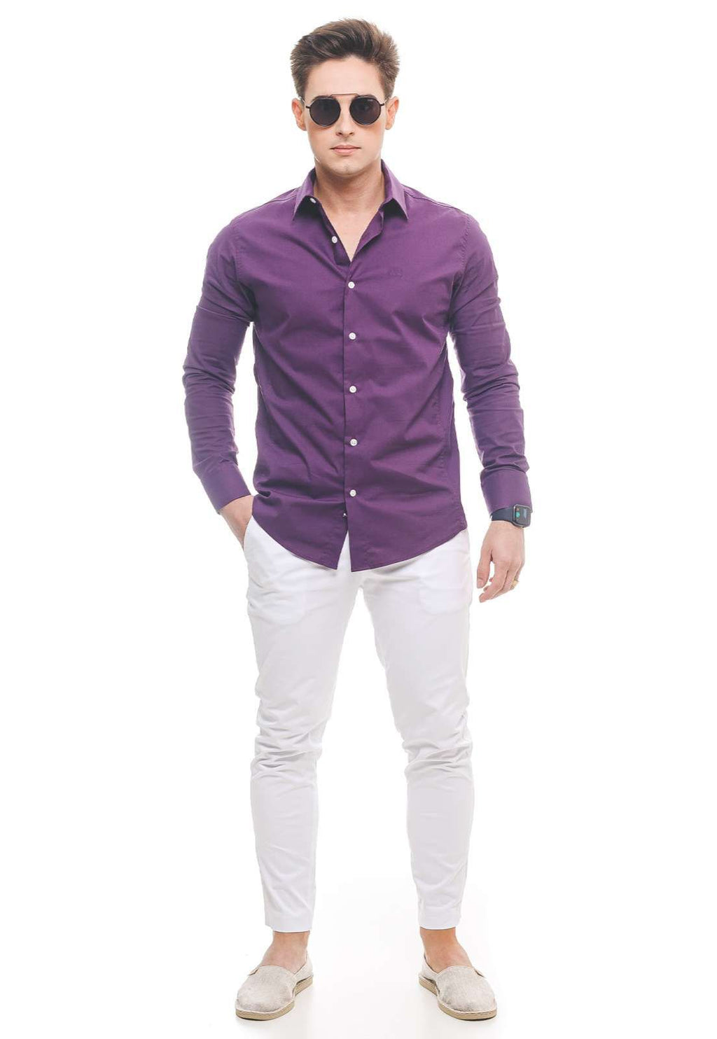 Calça Masculina Branca Super Slim