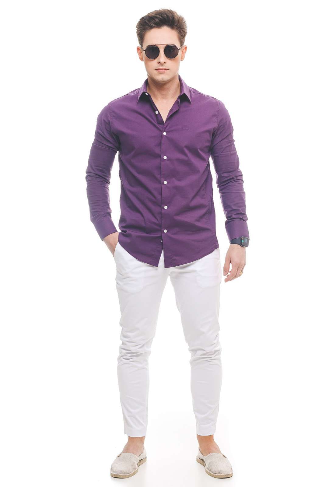 Calça Masculina Branca Super Slim