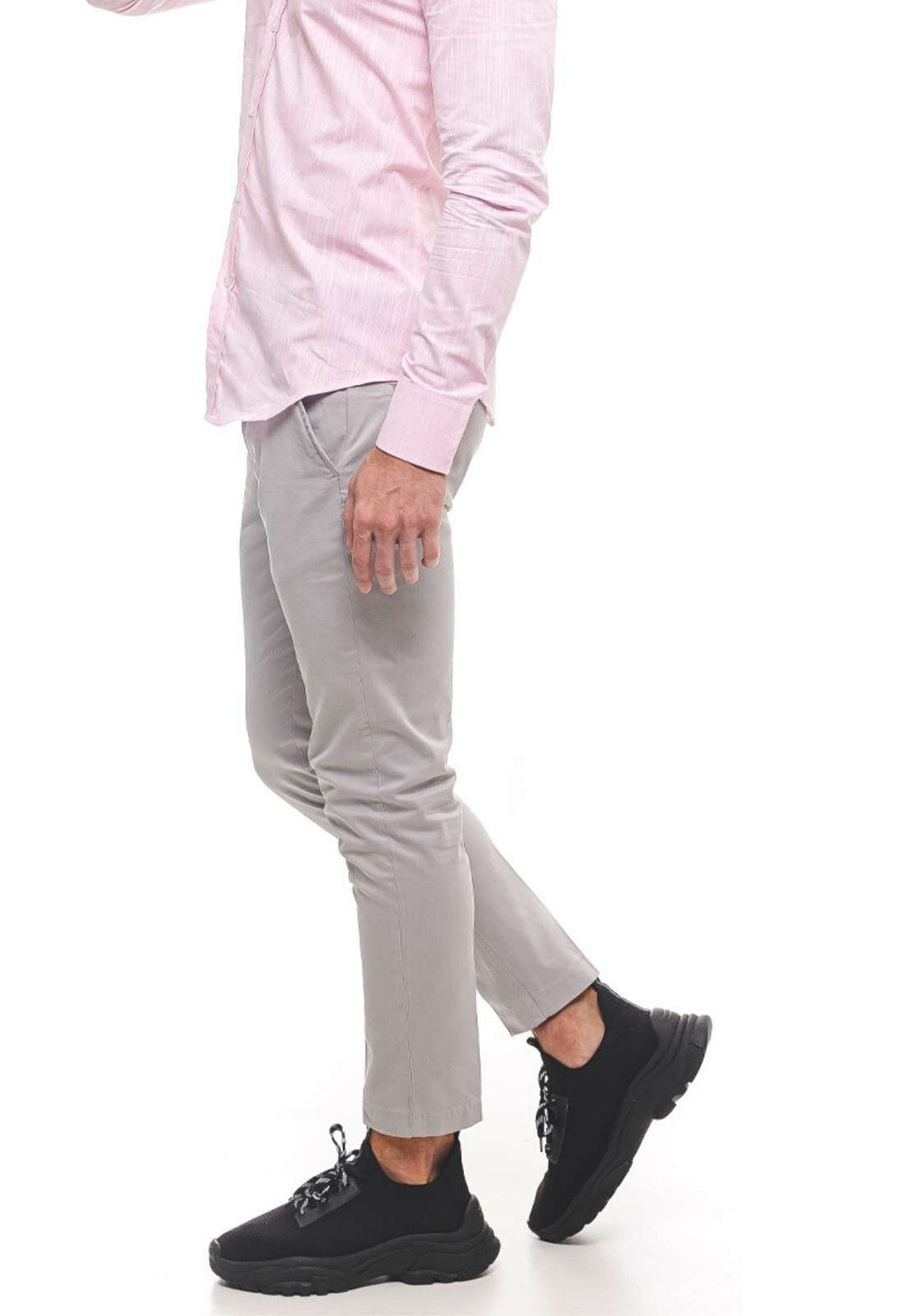 Calça Masculina Cinza Super Slim