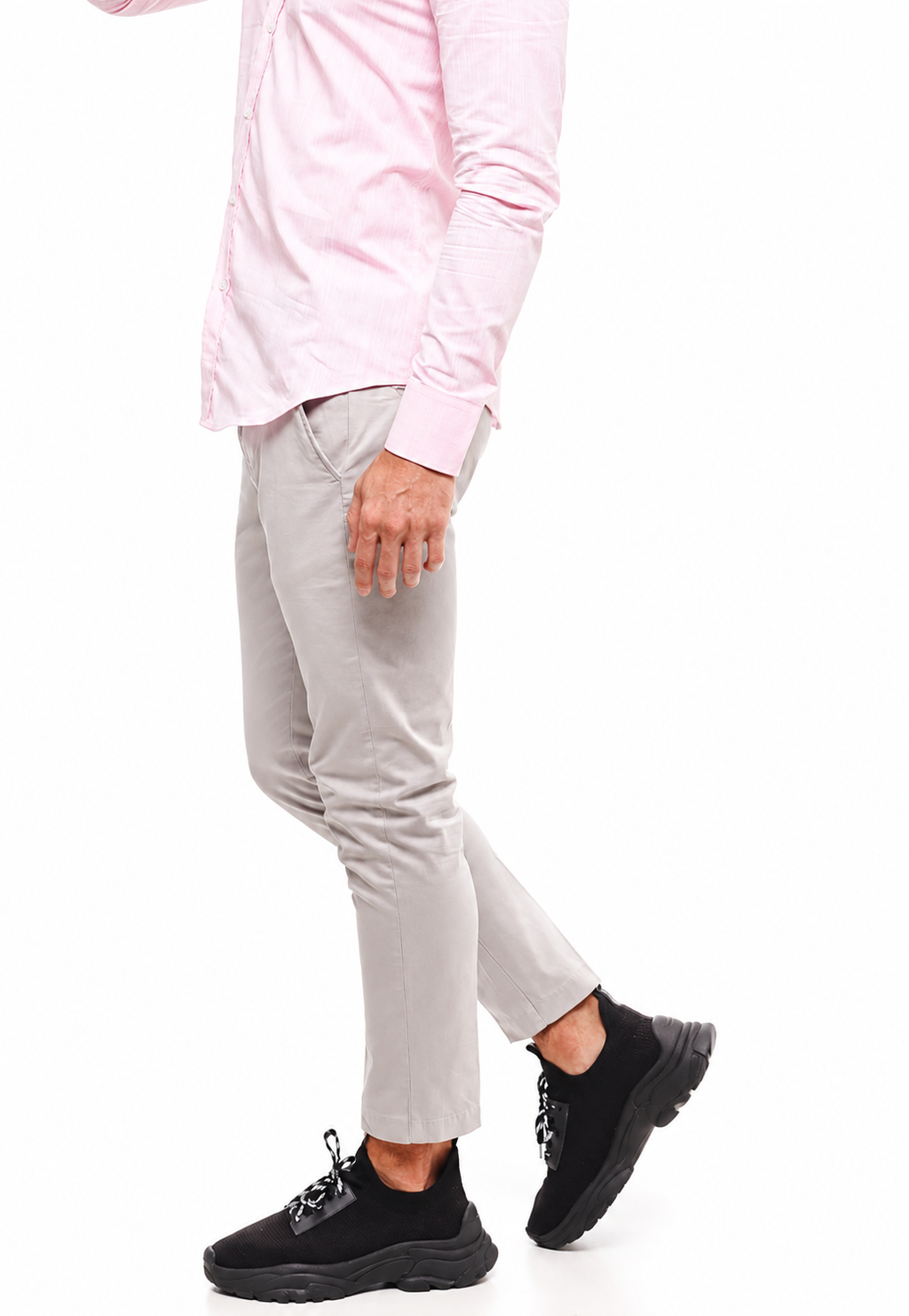 Calça Masculina Cinza Super Slim