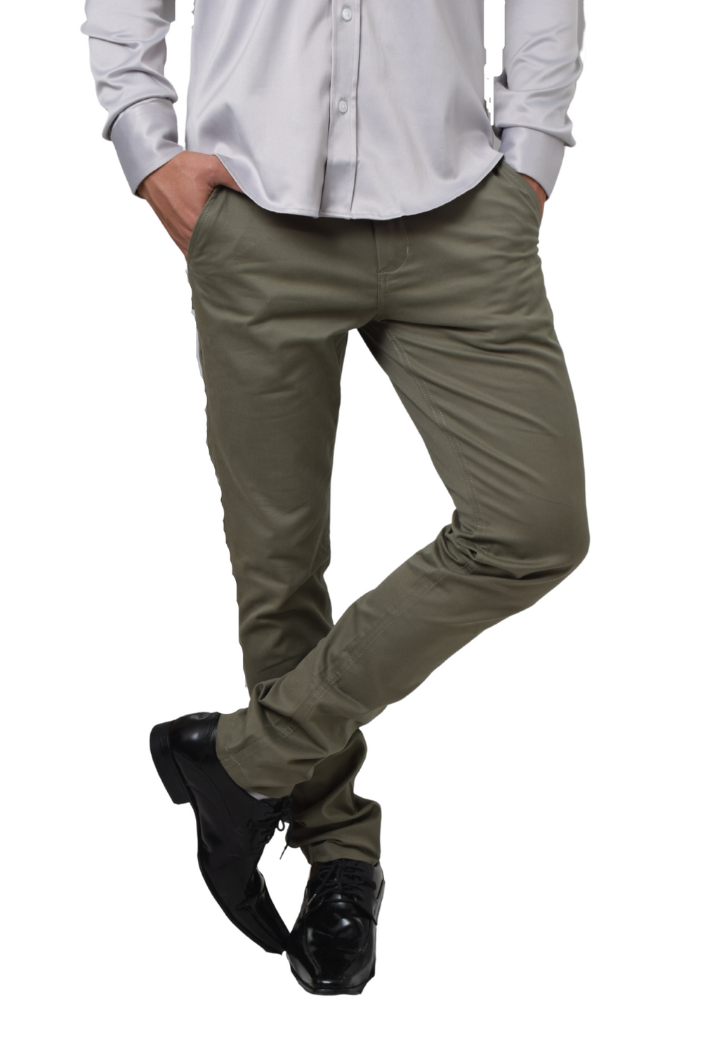 Calça Masculina Verde Musgo Slim