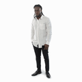 Camisa Social Masculina Listras Rosa Slim